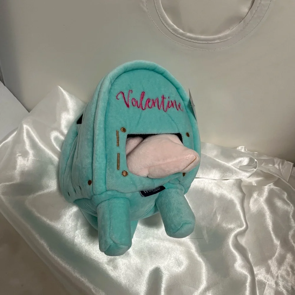 Teal Plush Mailbox Toy